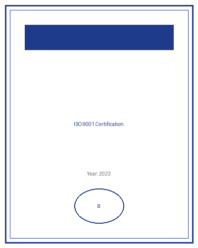 ISO 9001 Certification